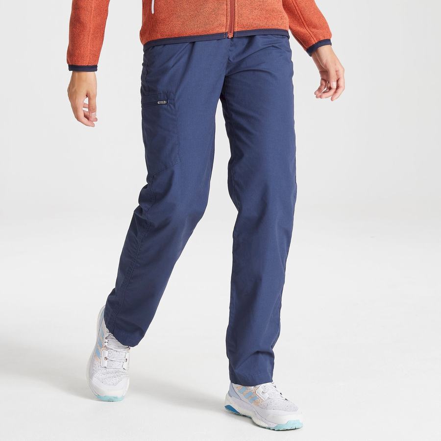 Navy Craghoppers Classic Kiwi II Women's Trousers | SMD8650FQ