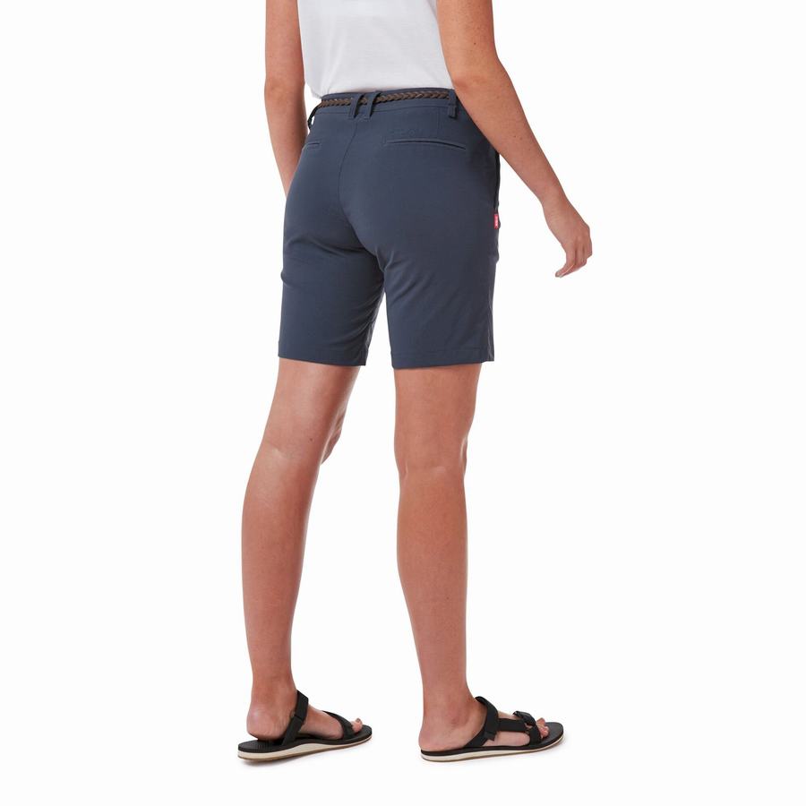 Navy Craghoppers Dynamic Women's Shorts | DBQ3981TV