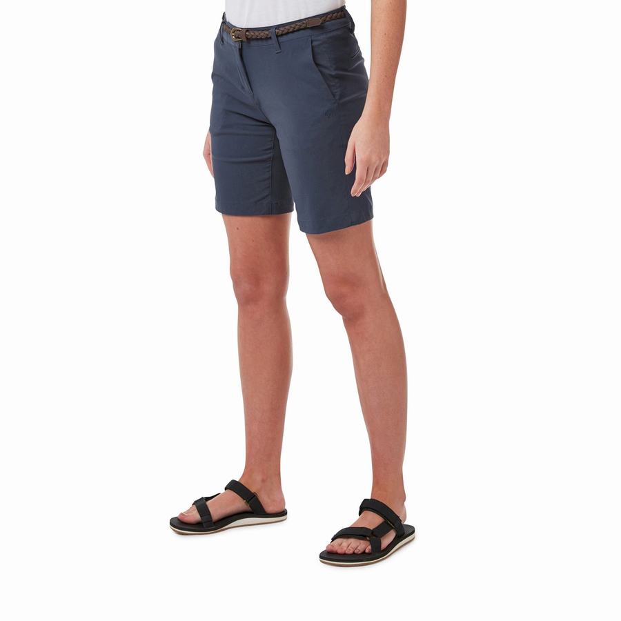 Navy Craghoppers Dynamic Women's Shorts | DBQ3981TV