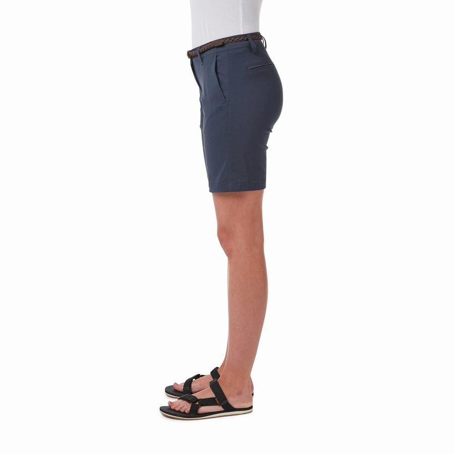 Navy Craghoppers Dynamic Women's Shorts | DBQ3981TV