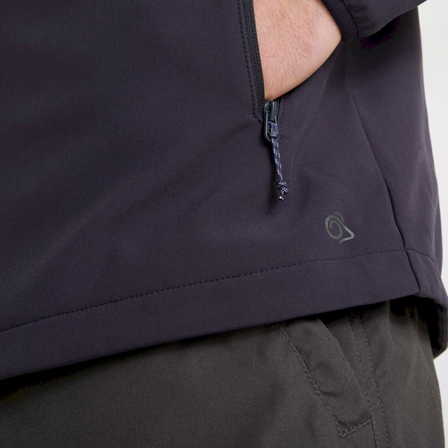 Navy Craghoppers Expert Basecamp Softshell Men's Jackets | IOK6312BI