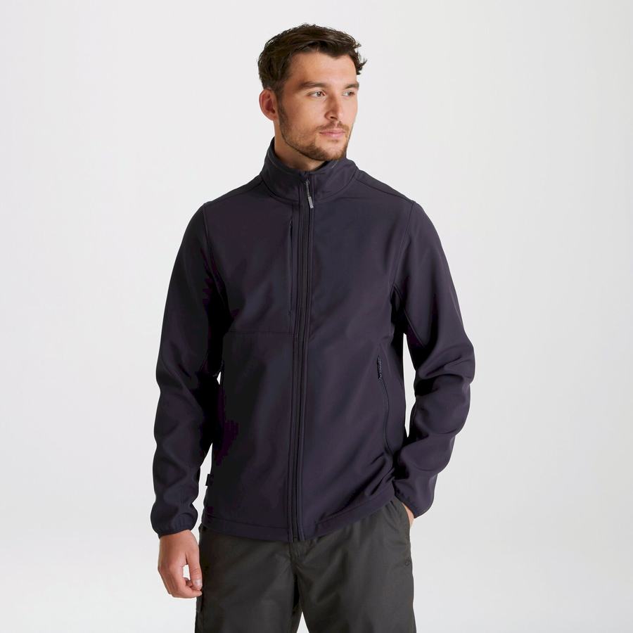 Navy Craghoppers Expert Basecamp Softshell Men's Jackets | IOK6312BI
