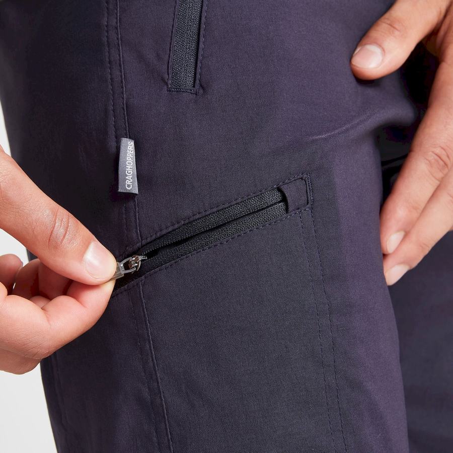 Navy Craghoppers Expert Kiwi Pro Stretch Men's Trousers | GQS634UL