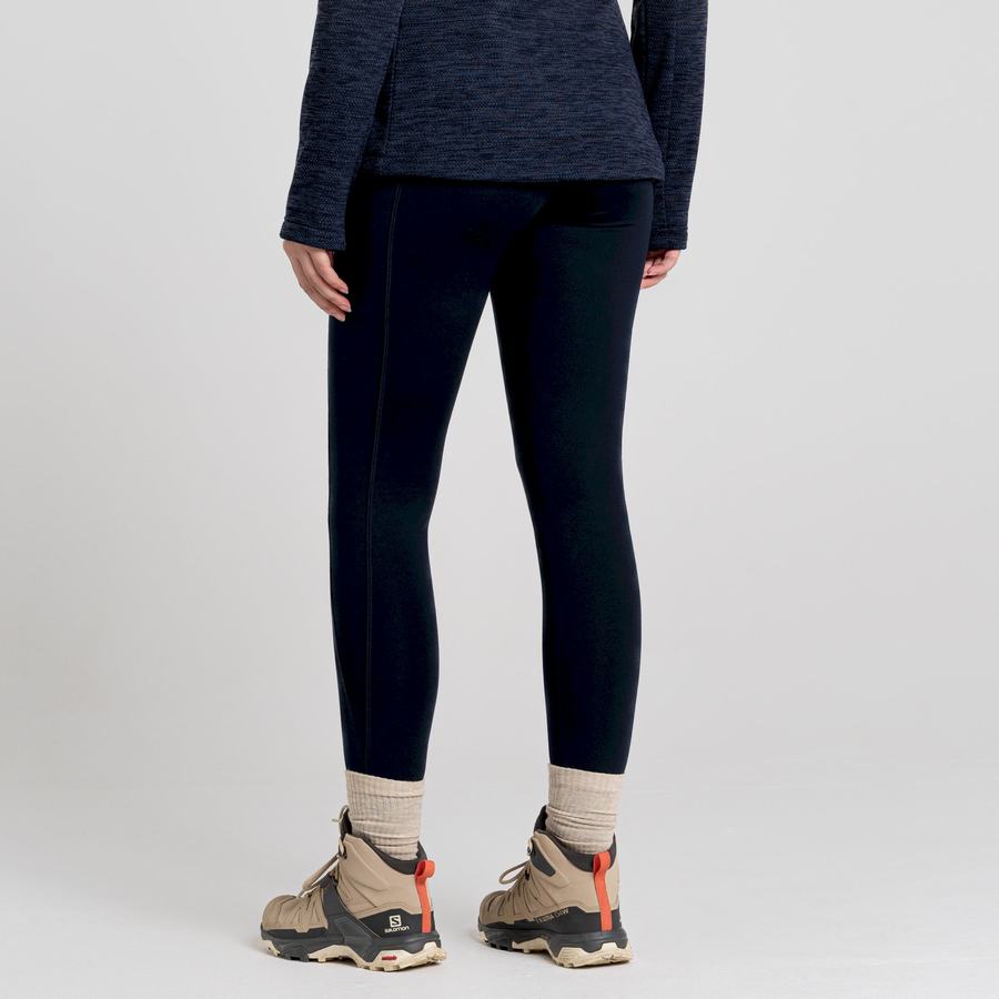 Navy Craghoppers Kiwi Thermal Women's Leggings | QZB1226ZI