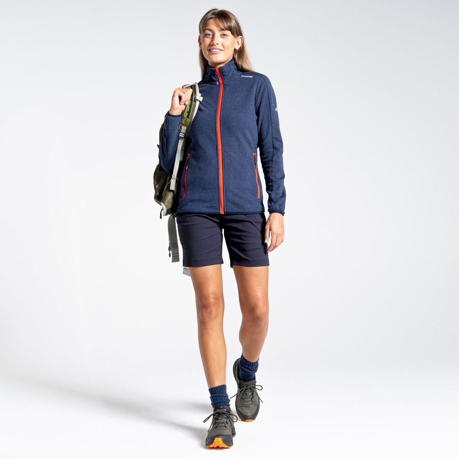Navy Craghoppers Stretch Kiwi Pro III Women's Shorts | GET4235WG