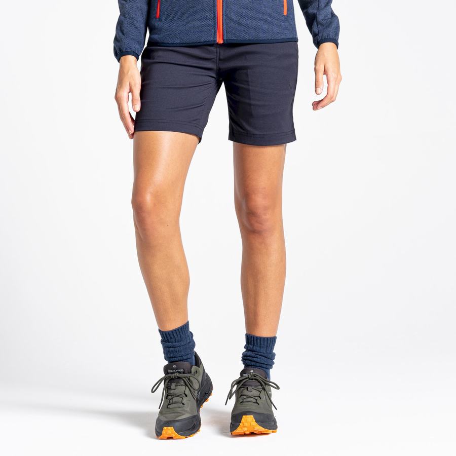 Navy Craghoppers Stretch Kiwi Pro III Women\'s Shorts | GET4235WG