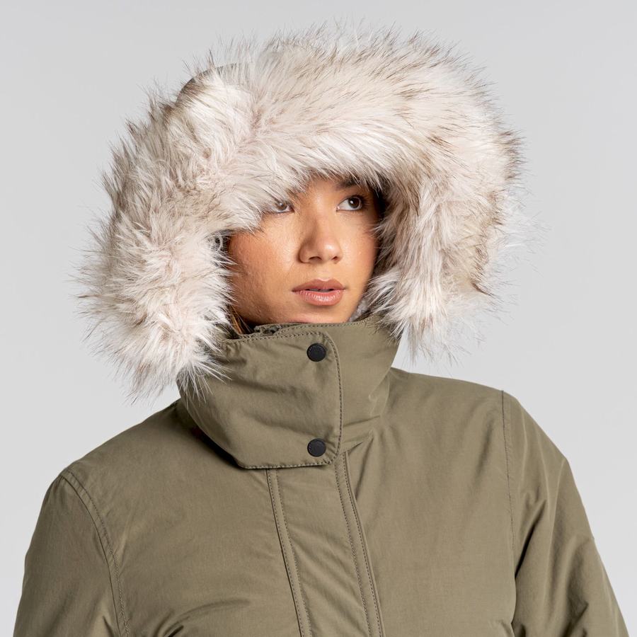 Olive Craghoppers Lundale Insulated Women's Jackets | XBF7237RV