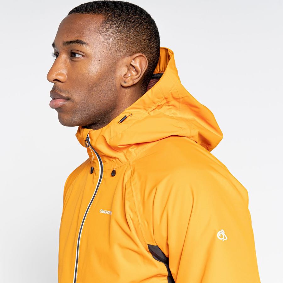 Orange Black Craghoppers Waterproof Atlas Men's Jackets | ZQI4646GO