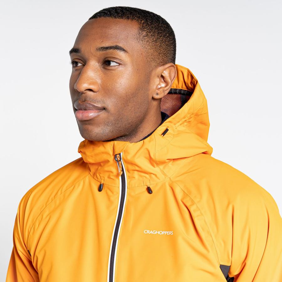 Orange Black Craghoppers Waterproof Atlas Men's Jackets | ZQI4646GO