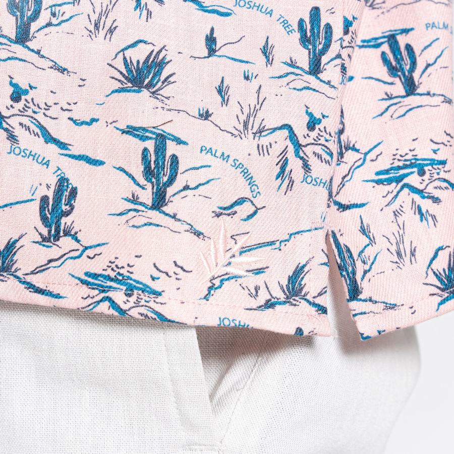 Pink Craghoppers Nosibotanical Hula Short Sleeved Men's Shirts | MDV1393UU