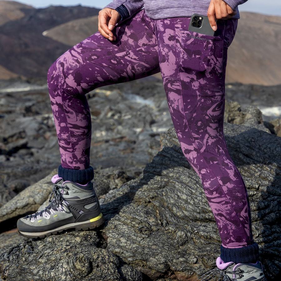 Purple Craghoppers Kiwi Thermal Women\'s Leggings | FEF9563GN