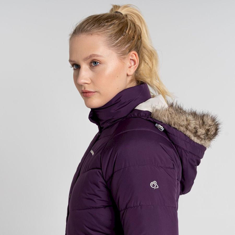 Purple Craghoppers Lisby Downlike Women's Jackets | KGF8930UD