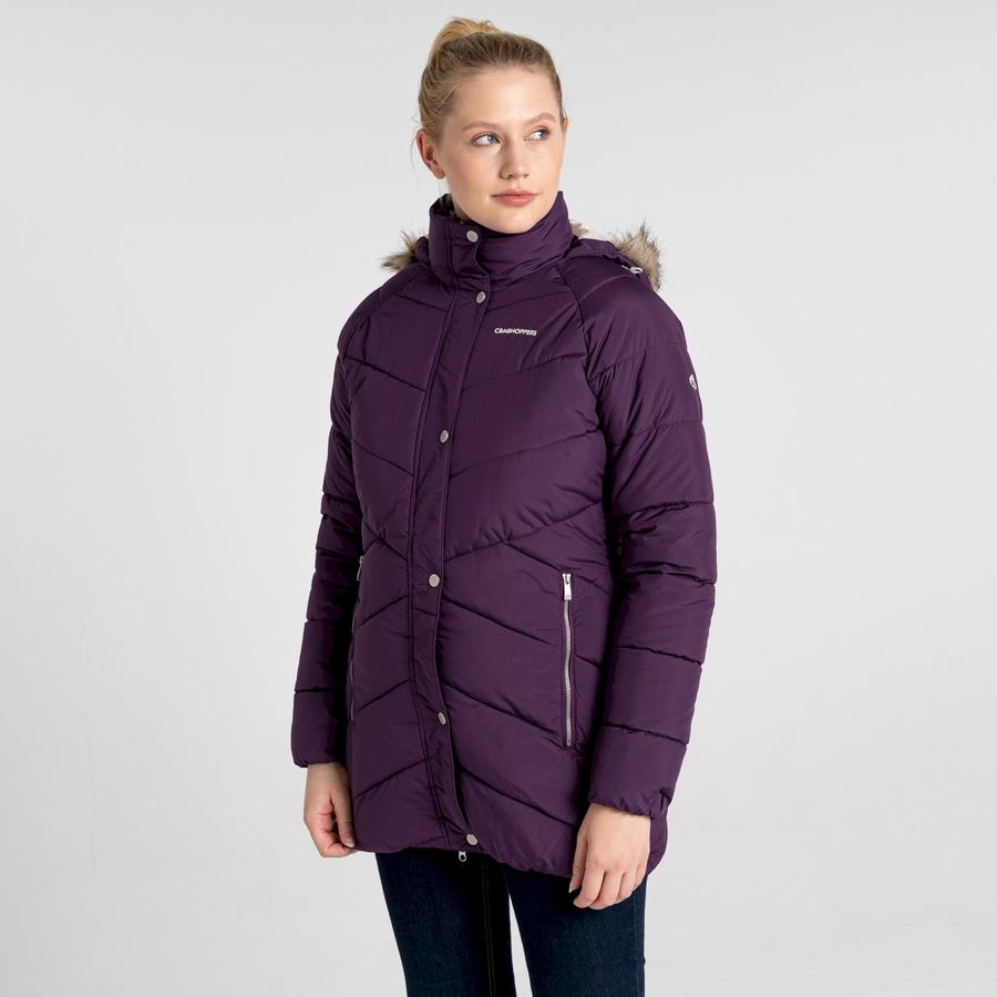 Purple Craghoppers Lisby Downlike Women's Jackets | KGF8930UD