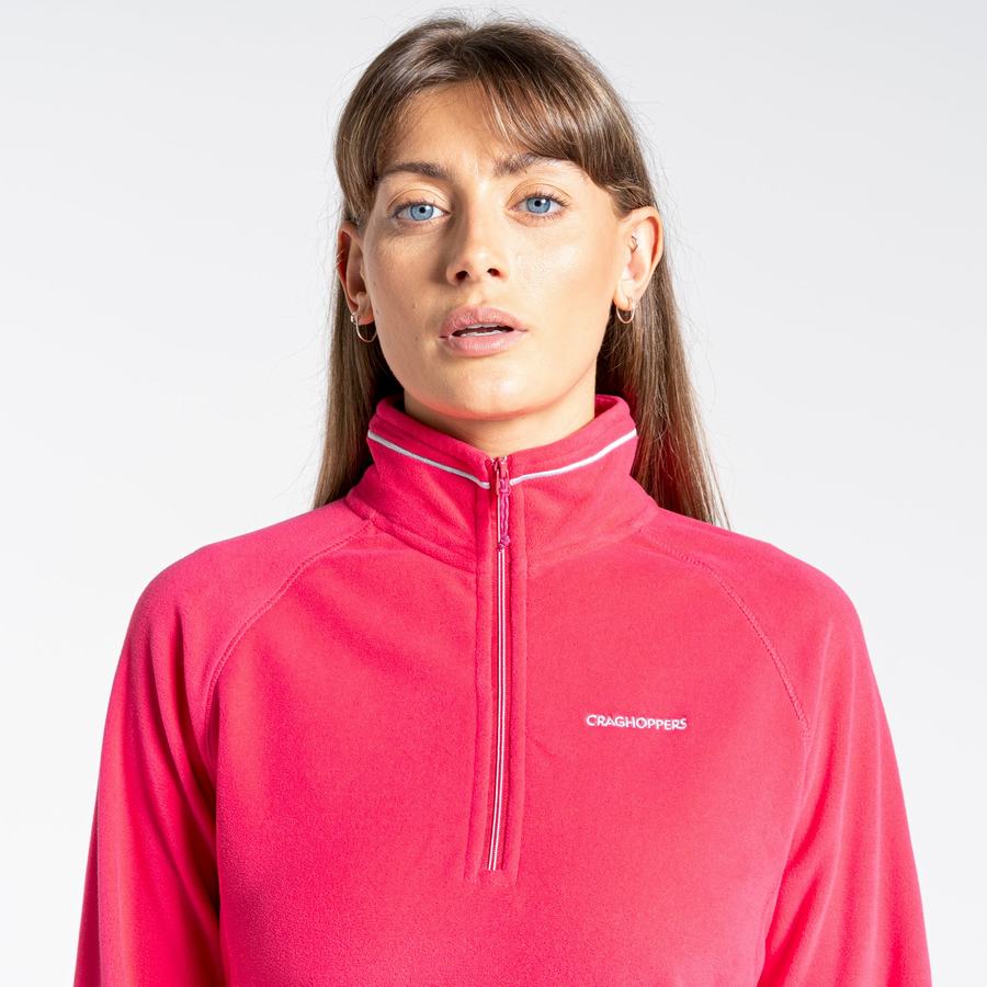 Purple Flower Craghoppers Miska Half Zip Women's Sweaters | LSR9542MY