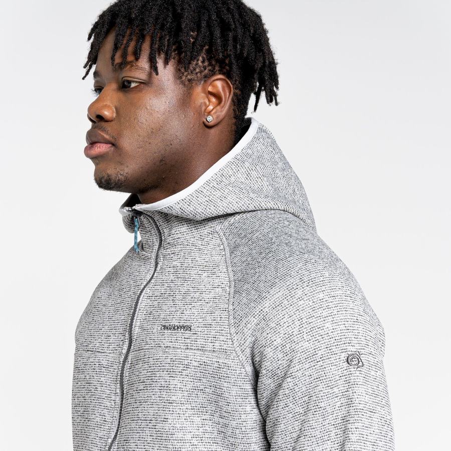 Silver Craghoppers Brayden Hooded Men's Sweaters | KPG4471GJ