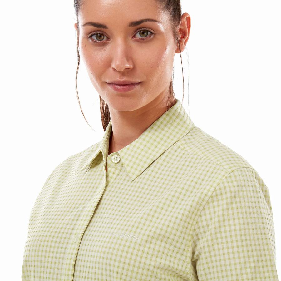 Yellow Craghoppers Nasima Short Sleeved Women's Shirts | PNO4428GW